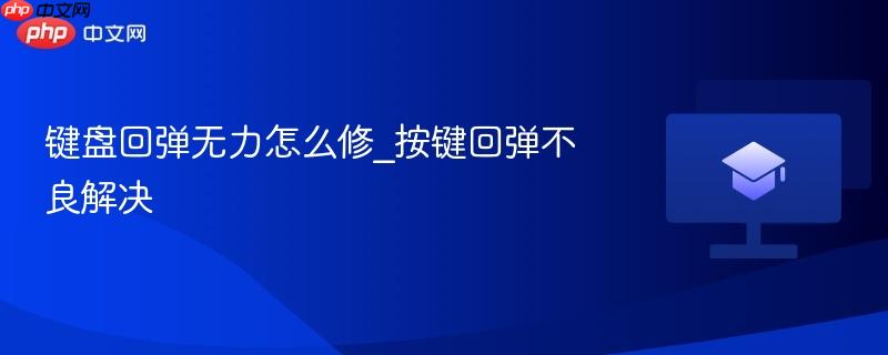 键盘回弹无力怎么修_按键回弹不良解决  第1张