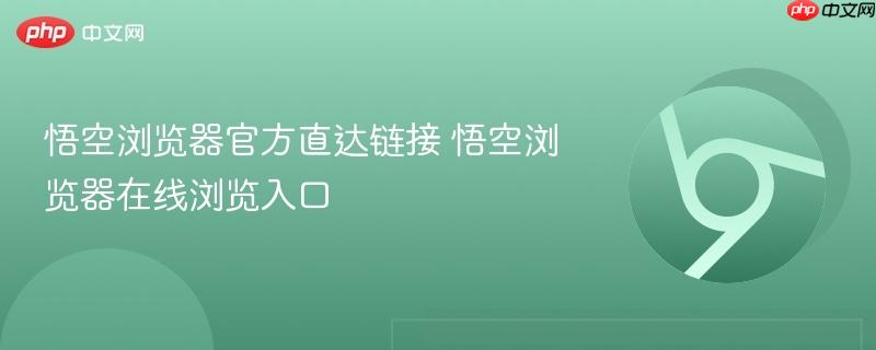 悟空浏览器官方直达链接 悟空浏览器在线浏览入口  第1张