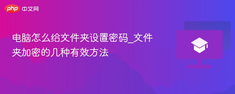 电脑怎么给文件夹设置密码_文件夹加密的几种有效方法 第1张 电脑怎么给文件夹设置密码_文件夹加密的几种有效方法 第1张