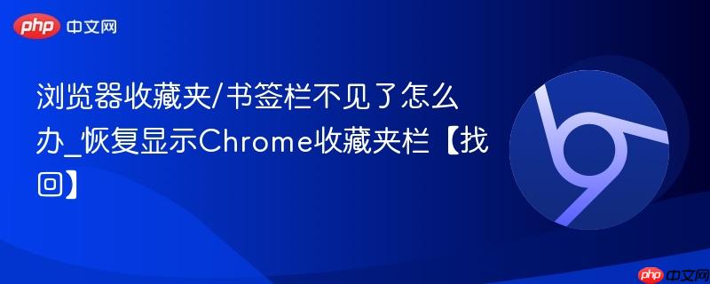 浏览器收藏夹/书签栏不见了怎么办_恢复显示Chrome收藏夹栏【找回】  第1张