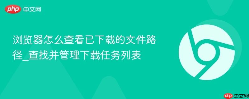 浏览器怎么查看已下载的文件路径_查找并管理下载任务列表  第1张