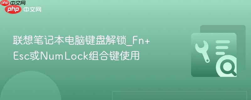 联想笔记本电脑键盘解锁_Fn+Esc或NumLock组合键使用 第1张 联想笔记本电脑键盘解锁_Fn+Esc或NumLock组合键使用 第1张