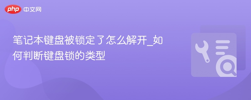 笔记本键盘被锁定了怎么解开_如何判断键盘锁的类型  第1张
