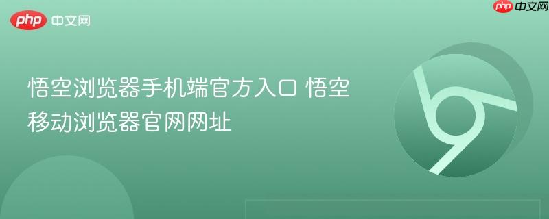 悟空浏览器手机端官方入口 悟空移动浏览器官网网址  第1张
