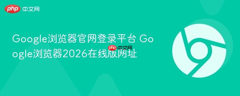 Google浏览器官网登录平台 Google浏览器2026在线版网址  第1张