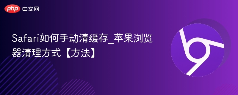 Safari如何手动清缓存_苹果浏览器清理方式【方法】