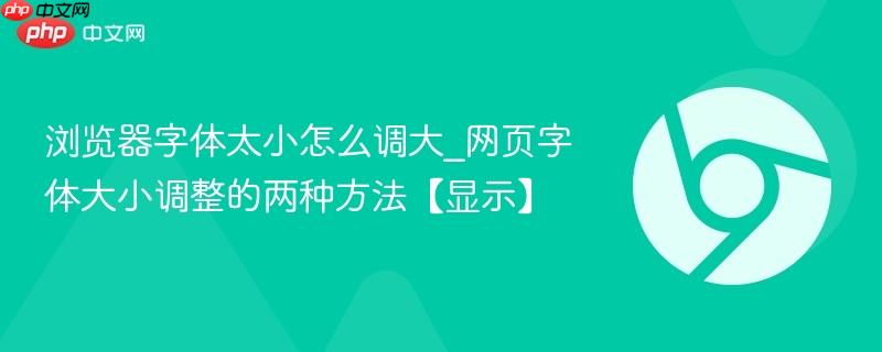 浏览器字体太小怎么调大_网页字体大小调整的两种方法【显示】  第1张
