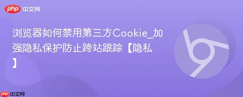 浏览器如何禁用第三方Cookie_加强隐私保护防止跨站跟踪【隐私】