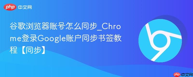 谷歌浏览器账号怎么同步_Chrome登录Google账户同步书签教程【同步】  第1张