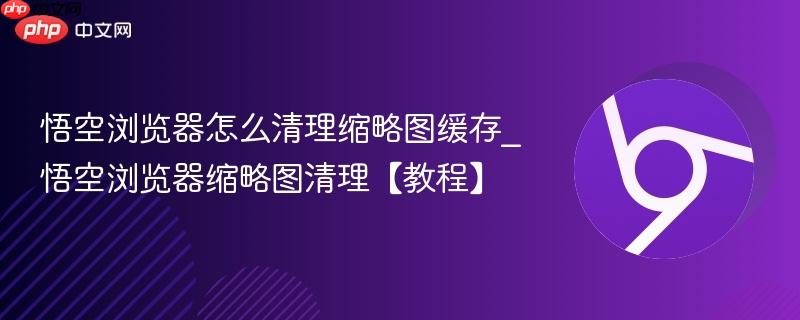 悟空浏览器怎么清理缩略图缓存_悟空浏览器缩略图清理【教程】  第1张