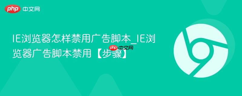 IE浏览器怎样禁用广告脚本_IE浏览器广告脚本禁用【步骤】