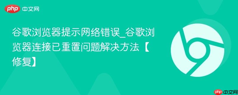 谷歌浏览器提示网络错误_谷歌浏览器连接已重置问题解决方法【修复】