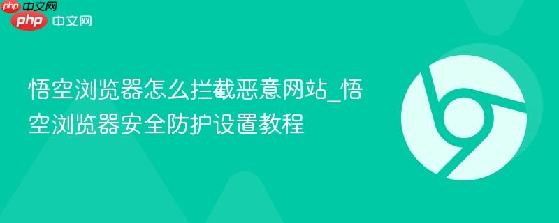 悟空浏览器怎么拦截恶意网站_悟空浏览器安全防护设置教程  第1张