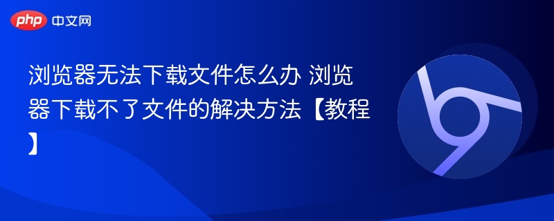 浏览器无法下载文件怎么办 浏览器下载不了文件的解决方法【教程】  第1张