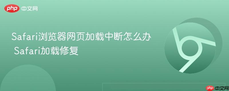 Safari浏览器网页加载中断怎么办 Safari加载修复  第1张