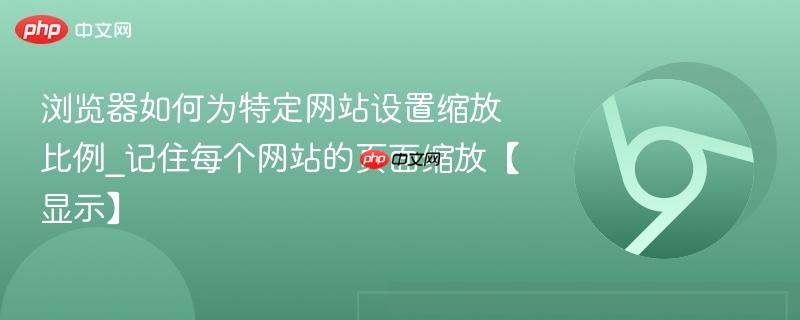 浏览器如何为特定网站设置缩放比例_记住每个网站的页面缩放【显示】 第1张 浏览器如何为特定网站设置缩放比例_记住每个网站的页面缩放【显示】 第1张