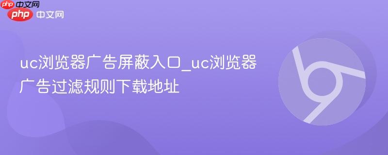 uc浏览器广告屏蔽入口_uc浏览器广告过滤规则下载地址  第1张