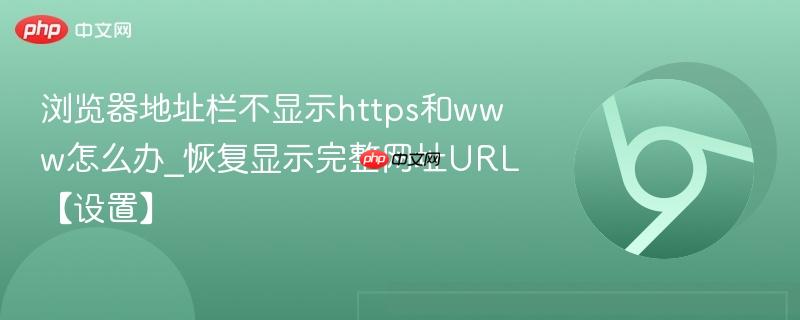 浏览器地址栏不显示https和www怎么办_恢复显示完整网址URL【设置】 第1张 浏览器地址栏不显示https和www怎么办_恢复显示完整网址URL【设置】 第1张