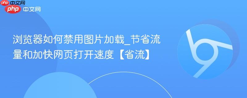 浏览器如何禁用图片加载_节省流量和加快网页打开速度【省流】
