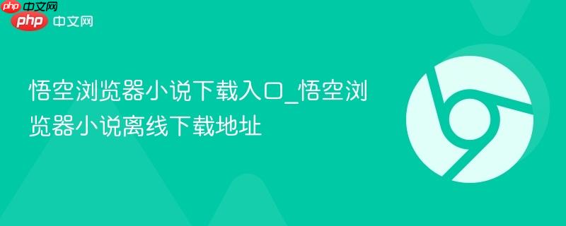 悟空浏览器小说下载入口_悟空浏览器小说离线下载地址