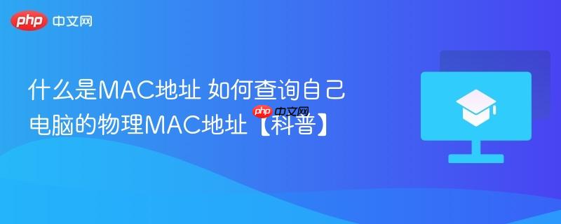 什么是MAC地址 如何查询自己电脑的物理MAC地址【科普】  第1张