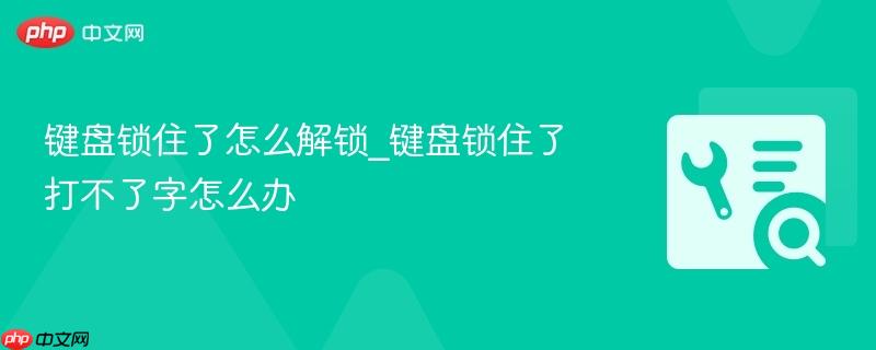 键盘锁住了怎么解锁_键盘锁住了打不了字怎么办  第1张