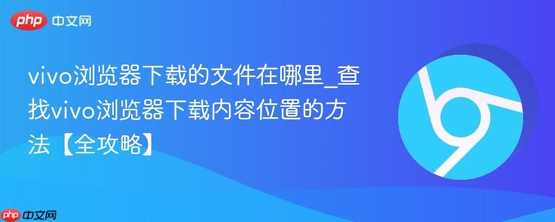 vivo浏览器下载的文件在哪里_查找vivo浏览器下载内容位置的方法【全攻略】