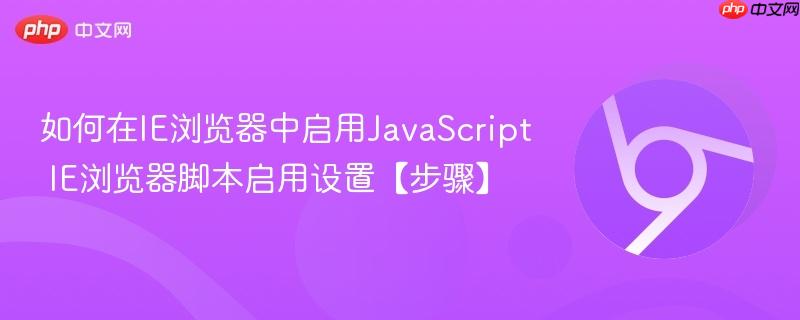如何在IE浏览器中启用JavaScript IE浏览器脚本启用设置【步骤】 第1张 如何在IE浏览器中启用JavaScript IE浏览器脚本启用设置【步骤】 第1张