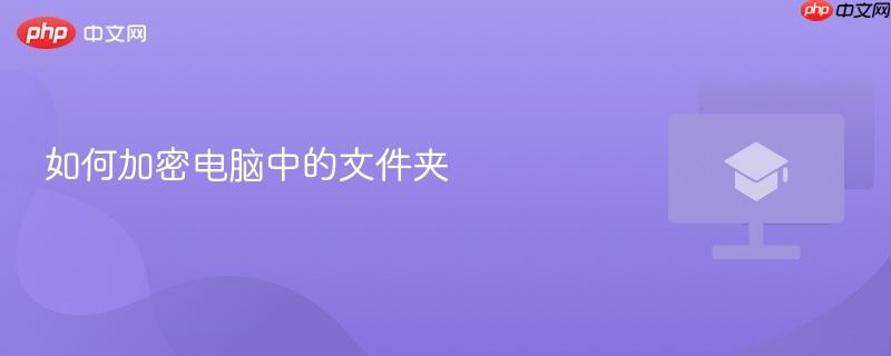 如何加密电脑中的文件夹  第1张
