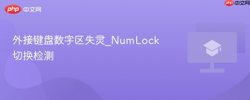 外接键盘数字区失灵_NumLock切换检测 第1张 外接键盘数字区失灵_NumLock切换检测 第1张