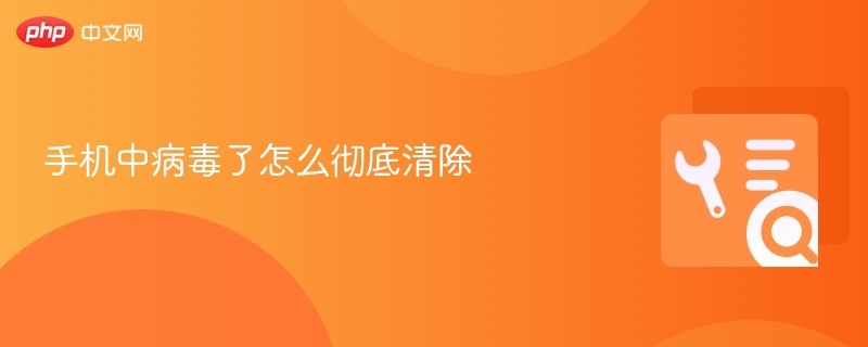 手机中病毒了怎么彻底清除