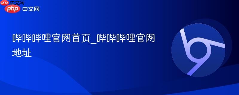 哔哔哔哩官网首页_哔哔哔哩官网地址  第1张